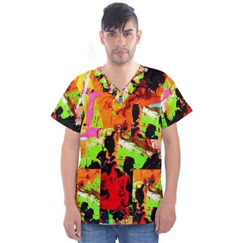 Enterprenuerial 1 Men s V-neck Scrub Top by bestdesignintheworld