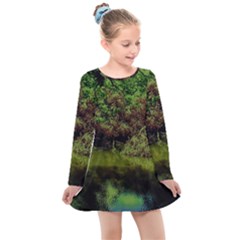 Hot Day In Dallas 33 Kids  Long Sleeve Dress