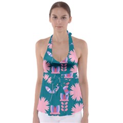 Flowers Babydoll Tankini Top by luizavictorya72