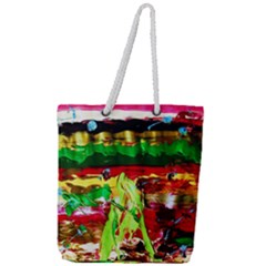 Farewell On The Shore 1 Full Print Rope Handle Tote (large) by bestdesignintheworld