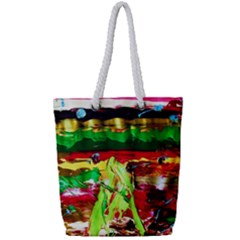 Farewell On The Shore 1 Full Print Rope Handle Tote (small) by bestdesignintheworld