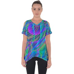 Orbit Abstract Cut Out Side Drop Tee