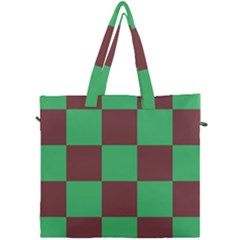 Background Checkers Squares Tile Canvas Travel Bag