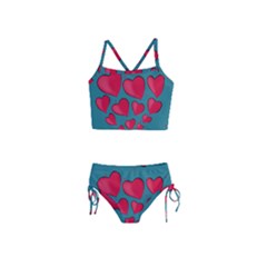 Background Desktop Hearts Heart Girls  Tankini Swimsuit