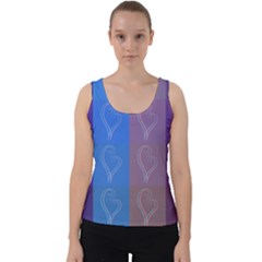 Background Desktop Squares Velvet Tank Top