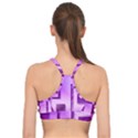 Purple Figures Rectangles Geometry Squares Basic Training Sports Bra View2