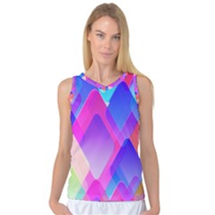 Squares Color Squares Background Women s Basketball Tank Top by Sapixe