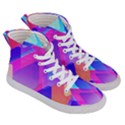 Squares Color Squares Background Men s Hi-Top Skate Sneakers View3