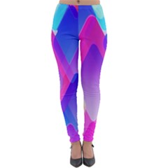 Squares Color Squares Background Lightweight Velour Leggings