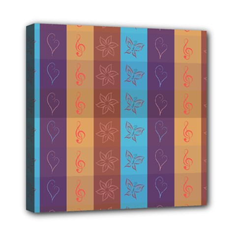 Background Desktop Squares Mini Canvas 8  X 8  by Sapixe