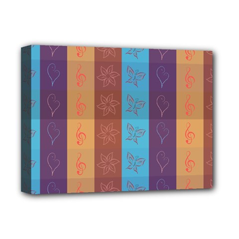 Background Desktop Squares Deluxe Canvas 16  X 12   by Sapixe