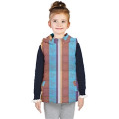 Background Desktop Squares Kid s Hooded Puffer Vest by Sapixe