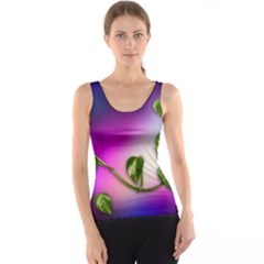 Leaves Green Leaves Background Tank Top by Sapixe