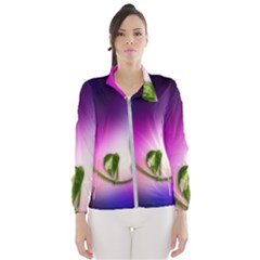 Leaves Green Leaves Background Windbreaker (women)