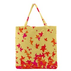 Leaves Autumn Maple Drop Listopad Grocery Tote Bag by Sapixe