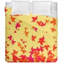 Leaves Autumn Maple Drop Listopad Duvet Cover Double Side (California King Size) View2