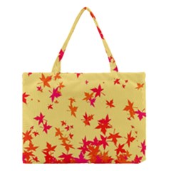 Leaves Autumn Maple Drop Listopad Medium Tote Bag by Sapixe