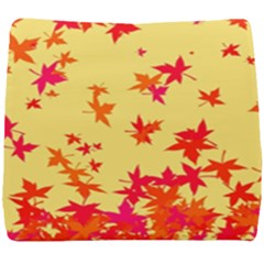 Leaves Autumn Maple Drop Listopad Seat Cushion by Sapixe