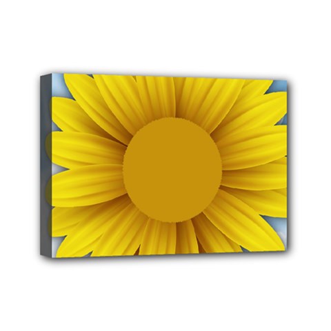 Plant Flower Flowers Bokeh Sky Mini Canvas 7  X 5  by Sapixe