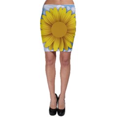 Plant Flower Flowers Bokeh Sky Bodycon Skirt by Sapixe