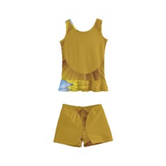 Plant Flower Flowers Bokeh Sky Kid s Boyleg Swimsuit