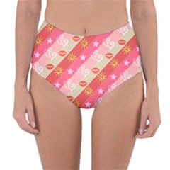 Background Desktop Pink Sun Stars Reversible High-waist Bikini Bottoms by Sapixe