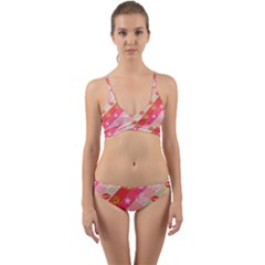 Background Desktop Pink Sun Stars Wrap Around Bikini Set