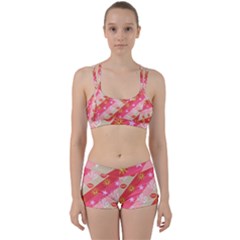 Background Desktop Pink Sun Stars Women s Sports Set by Sapixe