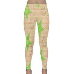 Background Desktop Beige Classic Yoga Leggings by Sapixe