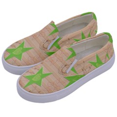 Background Desktop Beige Kids  Canvas Slip Ons by Sapixe