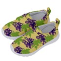 Grapes Background Sheet Leaves Velcro Strap Shoes View2