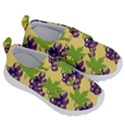 Grapes Background Sheet Leaves Velcro Strap Shoes View3