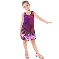 Background Texture Reason Heart Kids  Sleeveless Dress by Sapixe