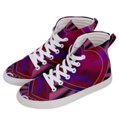 Background Texture Reason Heart Men s Hi-top Skate Sneakers by Sapixe