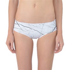 White Background Pattern Tile Classic Bikini Bottoms