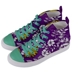 Background Bokeh Ornament Card Women s Mid-top Canvas Sneakers by Sapixe