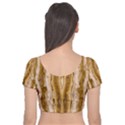 Marble Wall Surface Pattern Velvet Short Sleeve Crop Top  View2