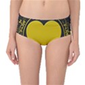 Background Heart Romantic Love Mid-Waist Bikini Bottoms View1