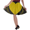 Background Heart Romantic Love A-line Skater Skirt View2