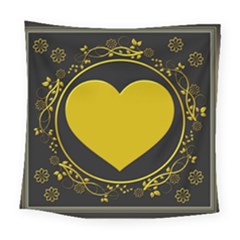 Background Heart Romantic Love Square Tapestry (large) by Sapixe