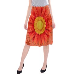 Flower Plant Petal Summer Color Midi Beach Skirt by Sapixe