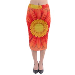 Flower Plant Petal Summer Color Midi Pencil Skirt by Sapixe