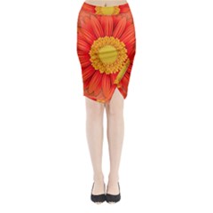 Flower Plant Petal Summer Color Midi Wrap Pencil Skirt by Sapixe