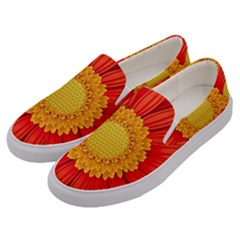 Flower Plant Petal Summer Color Men s Canvas Slip Ons by Sapixe