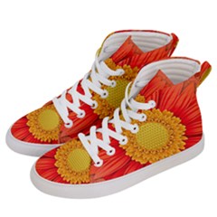 Flower Plant Petal Summer Color Men s Hi-top Skate Sneakers by Sapixe