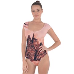 Pyramid Egypt Monumental Short Sleeve Leotard  by Sapixe