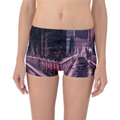 Texture Abstract Background City Boyleg Bikini Bottoms by Sapixe