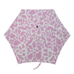 White Pink Cow Print Mini Folding Umbrellas by LoolyElzayat