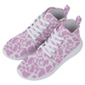 White Pink Cow Print Women s Lightweight High Top Sneakers View2