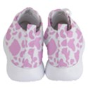 White Pink Cow Print Women s Lightweight High Top Sneakers View4